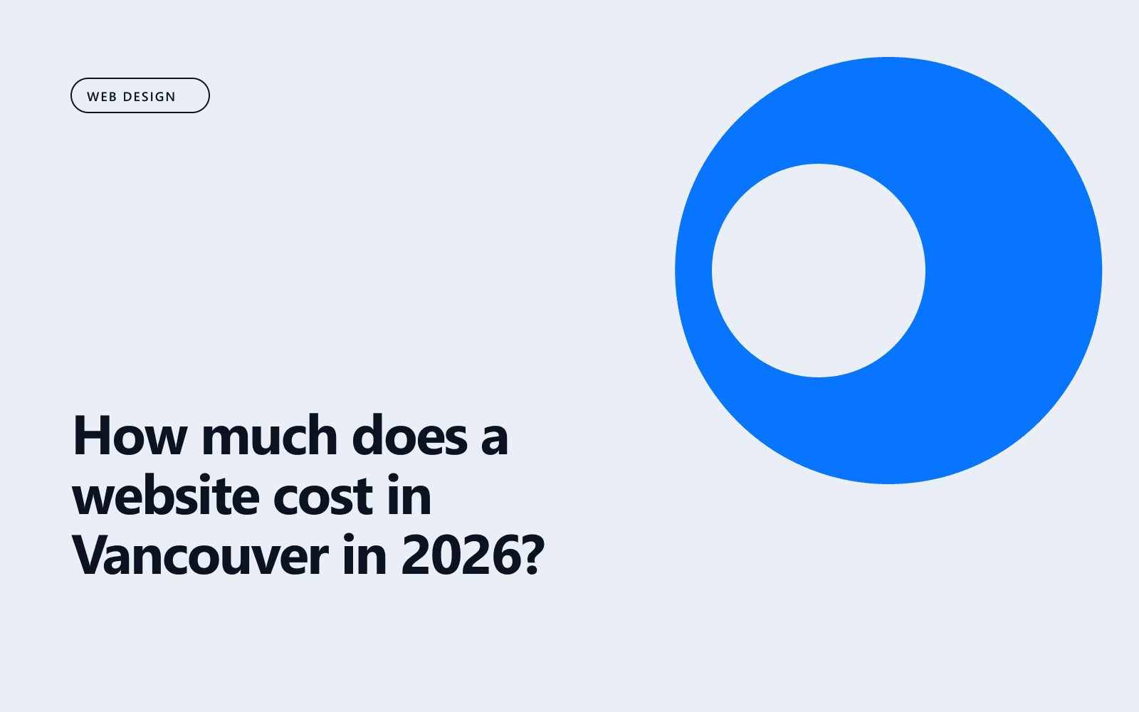 How much does a website cost in Vancouver in 2026?